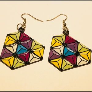 3/$15 Tessellation Station Bold Statement Earrings